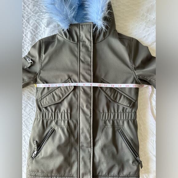 Girls S13 Parka with faux fur trim - Picture 6 of 9